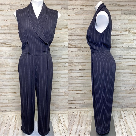 Bicci Pants - Bicci Florine Wachter Vintage Pinstripe Jumpsuit 8